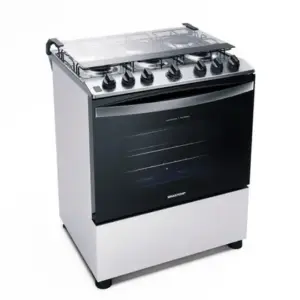 Fogão de Piso 6 Bocas Brastemp Branco Acendimento Automático Bivolt Fogão de Piso 6 Bocas Brastemp Branco Acendimento Automático Bivolt