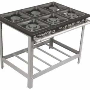 Fogão Industrial 6 Bocas Metalmaq Alta Pressão 30×30 Perfil 6,5 M15 (6BAP) Fogão Industrial 6 Bocas Metalmaq Alta Pressão 30×30 Perfil 6,5 M15 (6BAP)