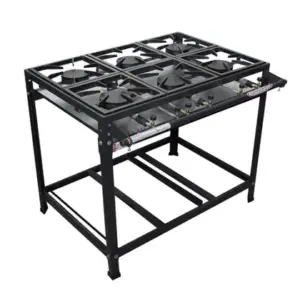 Fogão Industrial 6 Bocas Itajobi Linha Prime Alta Pressão Fogão Industrial 6 Bocas Itajobi Linha Prime Alta Pressão