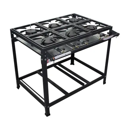 Fogão Industrial 6 Bocas Itajobi Linha Prime Alta Pressão