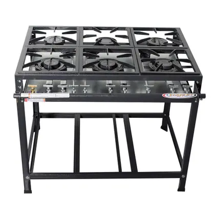 Fogão Industrial 6 Bocas Itajobi Linha Prime Baixa Pressão