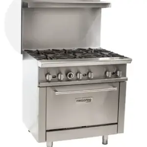 Fogão Industrial 6 Bocas Frigopro Cooking em Inox com Forno e Prateleira Fogão Industrial 6 Bocas Frigopro Cooking em Inox com Forno e Prateleira