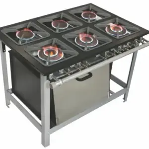 Fogão Industrial 6 Bocas Duplas Metalmaq 40×40 com Forno Perfil 6,5 M19 (6BD) Fogão Industrial 6 Bocas Duplas Metalmaq 40×40 com Forno Perfil 6,5 M19 (6BD)