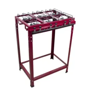 Fogão Industrial 6 Bocas Roa Linha Vinho Alta Pressão com Mangueira Fogão Industrial 6 Bocas Roa Linha Vinho Alta Pressão com Mangueira