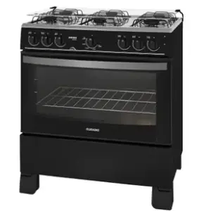 Fogão de Piso 6 Bocas Itatiaia Waves Preto com Acendimento Automático Fogão de Piso 6 Bocas Itatiaia Waves Preto com Acendimento Automático