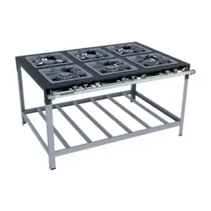 Fogão Industrial 6 Bocas Metalmaq M15 Premium 40×40 GLP para Panela Perfil 6,5cm Fogão Industrial 6 Bocas Metalmaq M15 Premium 40×40 GLP para Panela Perfil 6,5cm
