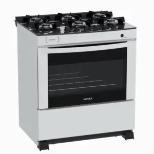Fogão de Piso 6 Bocas Venax Delplus Vitreo BL Branco a Gás GLP Fogão de Piso 6 Bocas Venax Delplus Vitreo BL Branco a Gás GLP