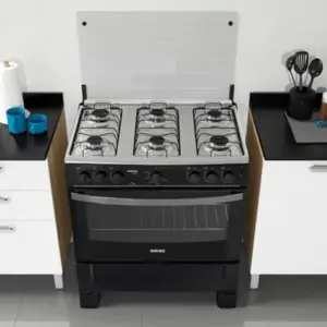 Fogão de Piso 6 Bocas Itatiaia Waves com Forno 88 Litros e 6 trempes Fogão de Piso 6 Bocas Itatiaia Waves com Forno 88 Litros e 6 trempes