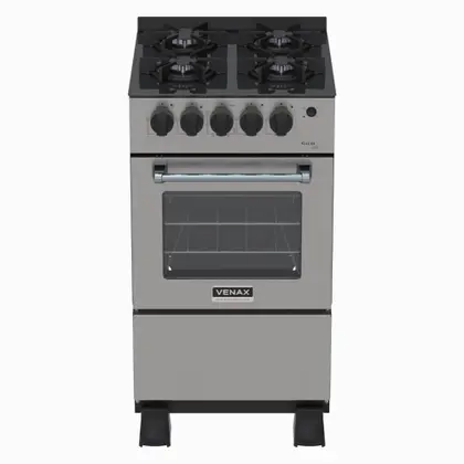 Fogão de Piso 4 Bocas Venax Gaudi Line Cor Inox