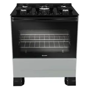 Fogão de Piso 5 Bocas Mueller com Mesa de Vidro a Gás MFV5BF Fogão de Piso 5 Bocas Mueller com Mesa de Vidro a Gás MFV5BF