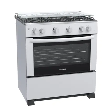 Fogão de Piso 5 Bocas Venax Gaudi GIII a Gás Branco