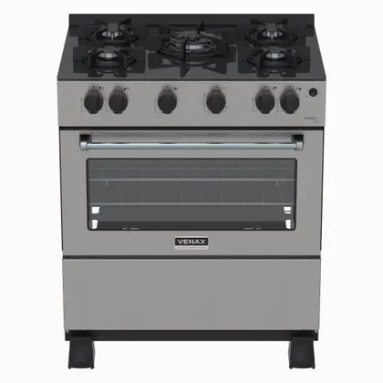 Fogão de Piso 5 Bocas Venax Gaudi Line a Gás Inox