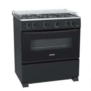 Fogão de Piso 5 Bocas Venax Picasso GIII a Gás Preto Fogão de Piso 5 Bocas Venax Picasso GIII a Gás Preto