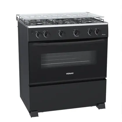Fogão de Piso 5 Bocas Venax Picasso GIII a Gás Preto