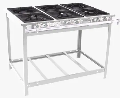 Fogão Industrial 6 Bocas Venâncio Inox a Gás