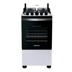 Fogão de Piso 4 Bocas Brastemp Clean Acendimento Automático BF04NAB/NBB Fogão de Piso 4 Bocas Brastemp Clean Acendimento Automático BF04NAB/NBB