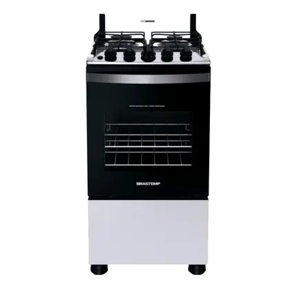 Fogão de Piso 4 Bocas Brastemp Clean Acendimento Automático BF04NAB/NBB