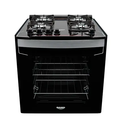 Fogão de Embutir 4 Bocas Dako Diplomata Mesa de Vidro