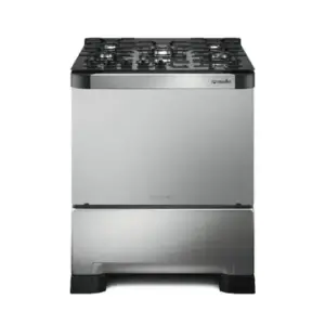 Fogão de Piso 5 Bocas Mueller Decorato Vetro G3 a Gás com Mesa de Vidro Fogão de Piso 5 Bocas Mueller Decorato Vetro G3 a Gás com Mesa de Vidro