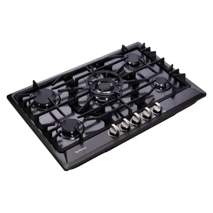 Cooktop a Gás Kyerbaino 5 Queimadores 30cm Aço Inoxidável