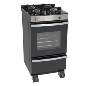 Fogão de Piso 4 Bocas Venax Maxi Vitreo Cor Inox Gás GLP Fogão de Piso 4 Bocas Venax Maxi Vitreo Cor Inox Gás GLP