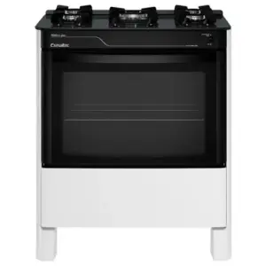 Fogão de Piso 5 Bocas Esmaltec Pérola Glass a Gás com Mesa de Vidro Limpa Fácil e Acendimento Automático Branco Fogão de Piso 5 Bocas Esmaltec Pérola Glass a Gás com Mesa de Vidro Limpa Fácil e Acendimento Automático Branco