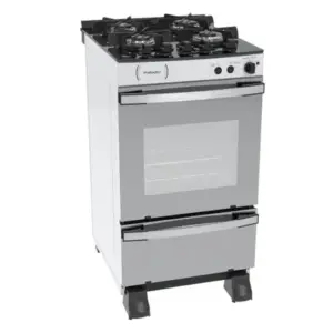 Fogão de Piso 4 Bocas Venax Palladio Vitreo Cor Branco Gás GLP Fogão de Piso 4 Bocas Venax Palladio Vitreo Cor Branco Gás GLP