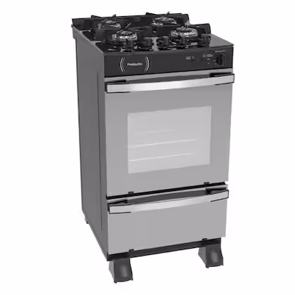 Fogão de Piso 4 Bocas Venax Palladio Vitreo Cor Preto Fosco Gás GLP