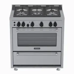 Fogão de Piso 5 Bocas Venax Temis a Gás Inox Gás GLP Fogão de Piso 5 Bocas Venax Temis a Gás Inox Gás GLP