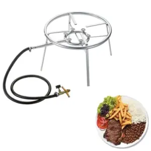 Fogão de Camping 6 Bocas Malta Alta Pressão a Gás para Disco Arado Fogão de Camping 6 Bocas Malta Alta Pressão a Gás para Disco Arado