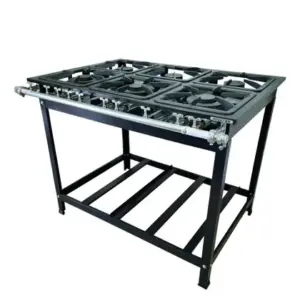 Fogão Industrial 6 Bocas Alcazon Baixa Pressão 3 Duplas ACZ-005 Fogão Industrial 6 Bocas Alcazon Baixa Pressão 3 Duplas ACZ-005