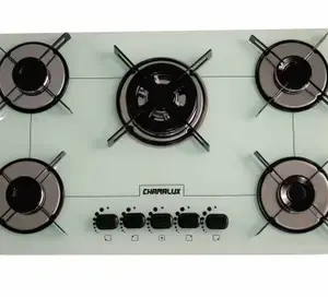 Cooktop a Gás Chamalux Premium 5 Bocas Tripla Chama Bivolt Cooktop a Gás Chamalux Premium 5 Bocas Tripla Chama Bivolt