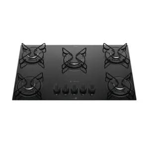 Cooktop a Gás Atlas Agile Up 5 Bocas Mesa Vidro Preto Bivolt Cooktop a Gás Atlas Agile Up 5 Bocas Mesa Vidro Preto Bivolt