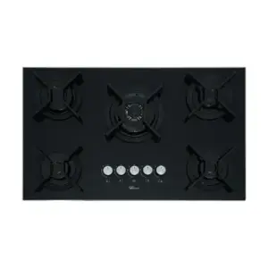 Cooktop a Gás Fischer Infinity 5Q Tripla Chama Mesa Vidro Preto Cooktop a Gás Fischer Infinity 5Q Tripla Chama Mesa Vidro Preto