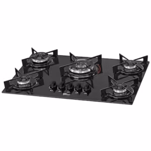Cooktop a Gás Fischer Fit Line TC 5 Bocas Mesa de Vidro Superautomático Bivolt 26300-57079 Cooktop a Gás Fischer Fit Line TC 5 Bocas Mesa de Vidro Superautomático Bivolt 26300-57079