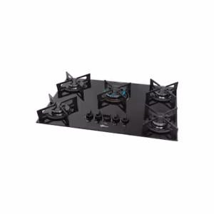 Cooktop a Gás Fischer 5Q Fit Line Trempe Iron Bivolt Cooktop a Gás Fischer 5Q Fit Line Trempe Iron Bivolt