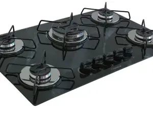 Cooktop a Gás Chamalar XP 5 Bocas Tripla Chama Bivolt Cooktop a Gás Chamalar XP 5 Bocas Tripla Chama Bivolt