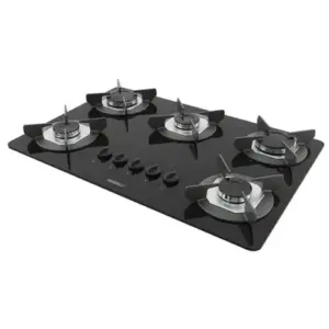 Cooktop Elétrico Nardelli Safe 5 Bocas Inox Mesa de Vidro Cooktop Elétrico Nardelli Safe 5 Bocas Inox Mesa de Vidro