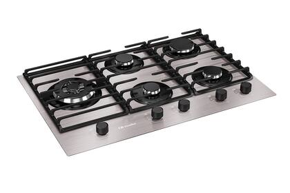 Cooktop Elétrico Mueller 5 Bocas Ultra Chama Grade Dupla Mesa de Alumínio Bivolt MCG5BL