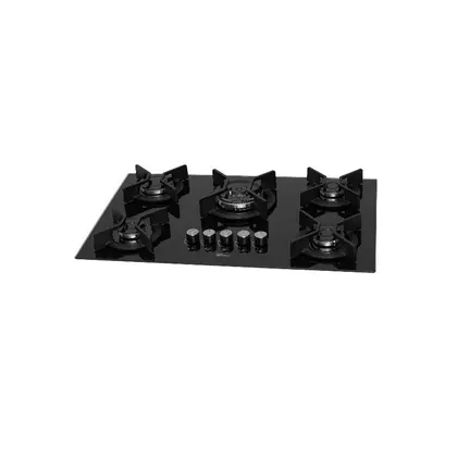 Cooktop a Gás Fischer 5Q TC Infinity Mesa Vidro Preto