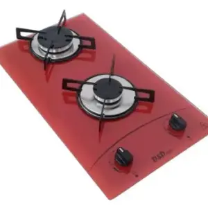 Fogão Cooktop a Gás D&D 2 Bocas Vermelho Acendimento Automático