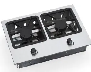 Fogão Cooktop Industrial Lider Grill 2 Bocas Queimador Simples 27×27 em Inox Fogão Cooktop Industrial Lider Grill 2 Bocas Queimador Simples 27×27 em Inox