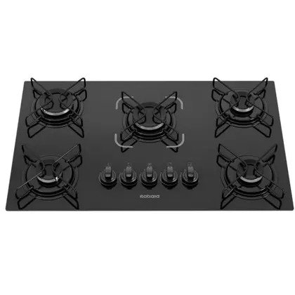 Cooktop a Gás Itatiaia Essencial 5 Bocas Preto Bivolt