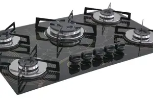 Cooktop a Gás Chamalar Premium 5 Bocas Tripla Chama Mesclado Cooktop a Gás Chamalar Premium 5 Bocas Tripla Chama Mesclado