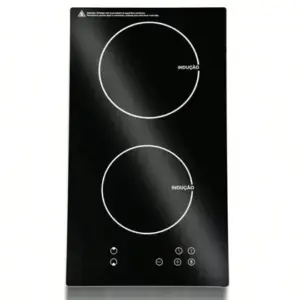 Fogão Cooktop a Indução Hnimports 2 Bocas Vitrocerâmica 3500W Preto Fogão Cooktop a Indução Hnimports 2 Bocas Vitrocerâmica 3500W Preto