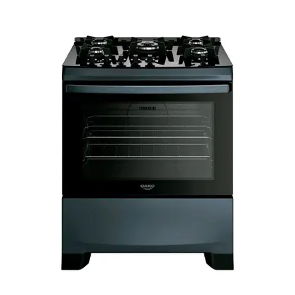 Fogão de Piso 5 Bocas Dako Supreme Timer Glass com Painel Touch e Timer Digital