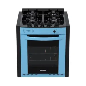 Fogão de Embutir 4 Bocas Venax Gaudi Prisma Vitreo BL Cor Azul Gás GLP Fogão de Embutir 4 Bocas Venax Gaudi Prisma Vitreo BL Cor Azul Gás GLP
