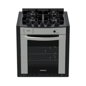 Fogão de Embutir 4 Bocas Venax Gaudi Prisma Vitreo BL Cor Inox Gás GLP Fogão de Embutir 4 Bocas Venax Gaudi Prisma Vitreo BL Cor Inox Gás GLP