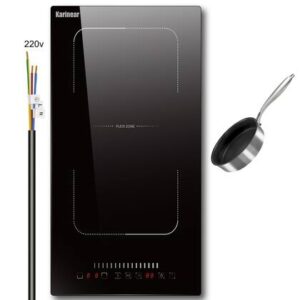 Cooktop de Indução Karinear 2 Queimadores 12 polegadas Preto 3500W 220V