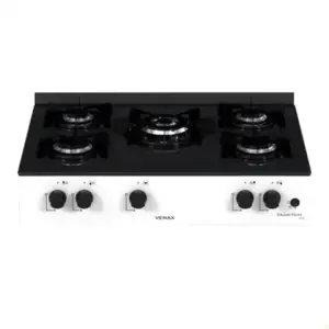 Fogão de Mesa 5 Bocas Venax Grand Petit Line Automático Branco Gás GLP Bivolt 26006 Fogão de Mesa 5 Bocas Venax Grand Petit Line Automático Branco Gás GLP Bivolt 26006